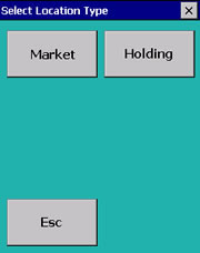 Select Location Type screen