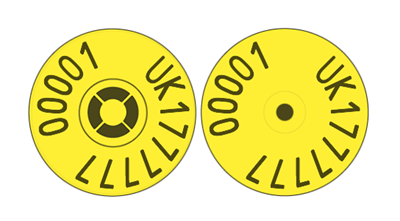 Picture of Northern Ireland Sheep New Run Visual Combi 3000® Button | Layout 1