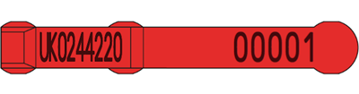 Picture of England and Wales Sheep Replacement visual SET Tag | Layout 1