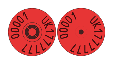 Picture of Northern Ireland Sheep Replacement Visual Combi 3000® Button | Layout 1