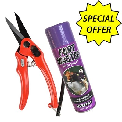 Picture of Serrated Footrot Shears + Purple Spray - Special Offer