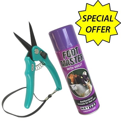 Picture of Supersharp Footrot Shears + Purple Spray - Special Offer