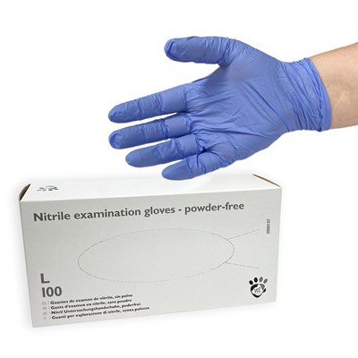Picture of Blue Disposable Nitrile Gloves